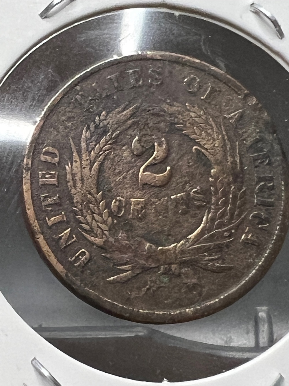 1865 2 Cents United States Coin - Fancy 5